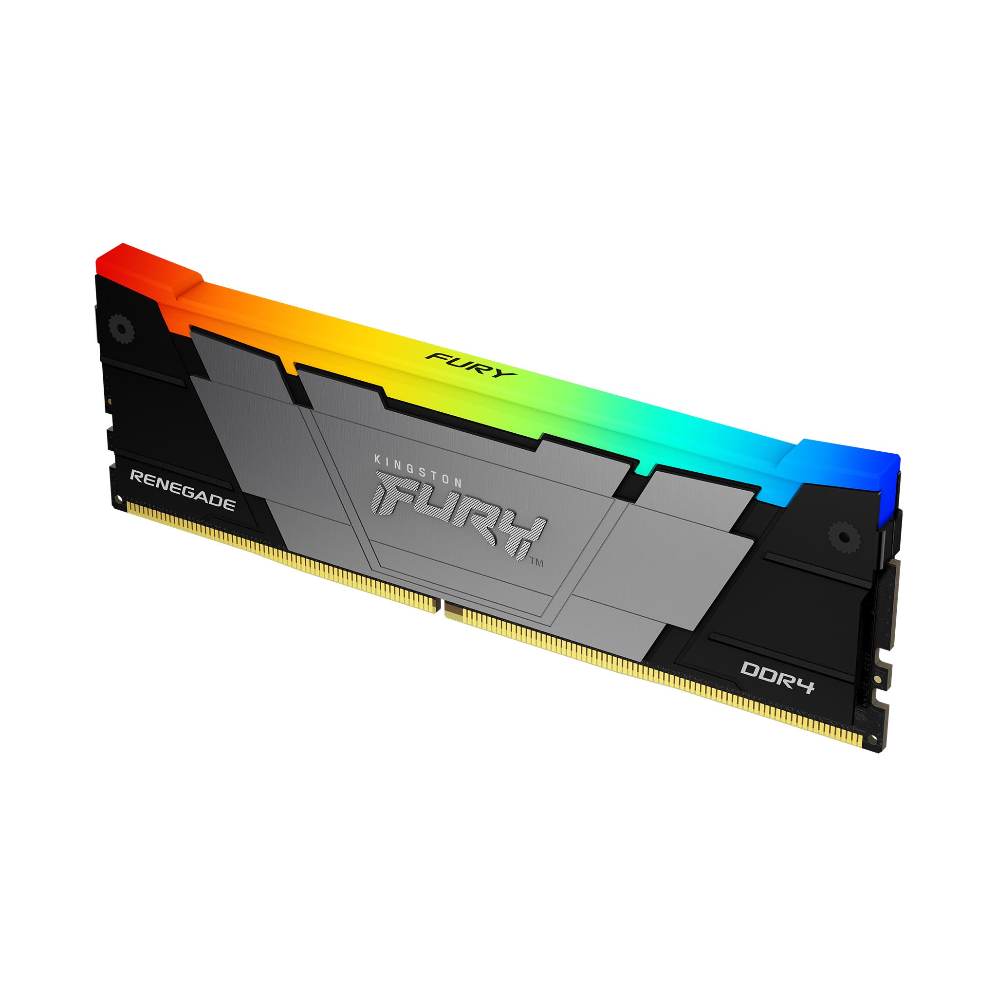 Kingston FURY Renegade RGB DDR4 vista angular disipador negro