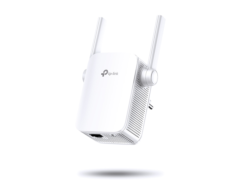 TP-Link RE305 vista frontal con indicador de señal
