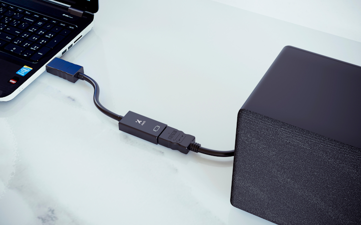 Uso del adaptador Xtech XTC-378 con pantalla HDMI