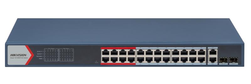 Hikvision DS-3E1326P-EI, Switch PoE Administrable