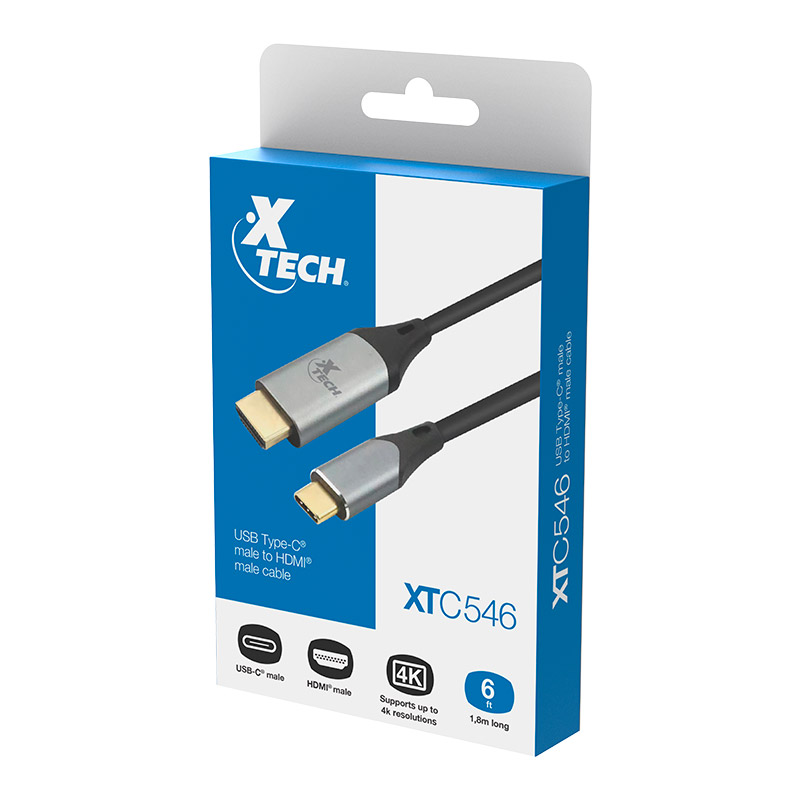 Caja Xtech XTC-546 cable USB-C a HDMI