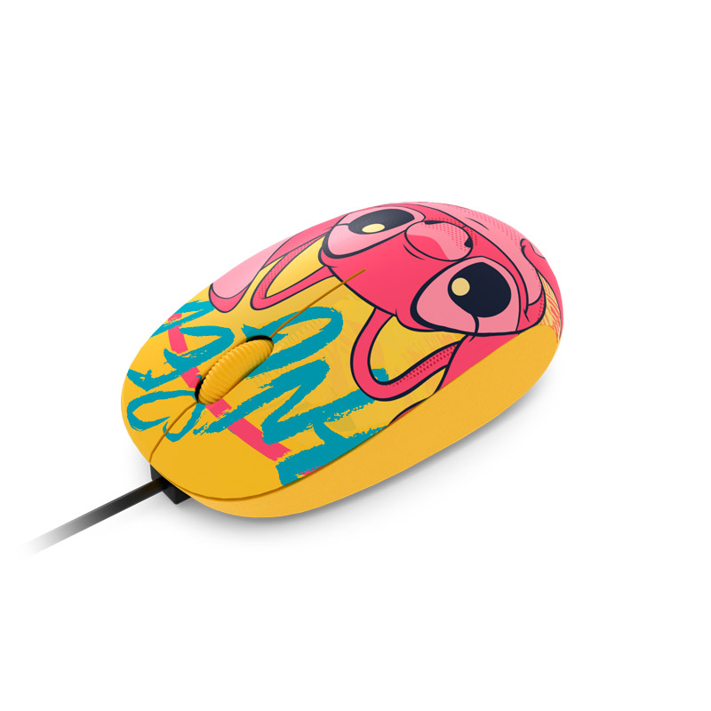 Mouse Xtech Disney Stitch amarillo USB 1200 CPI