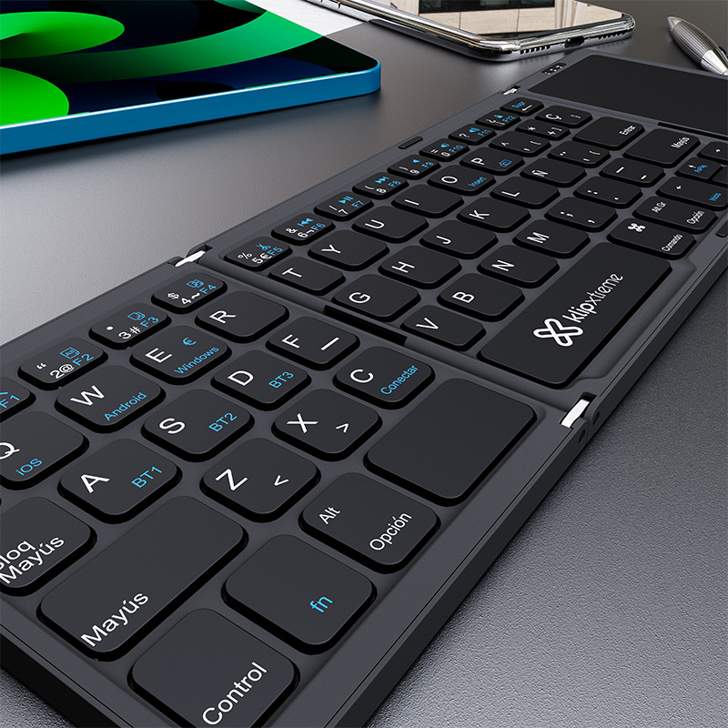 Teclado plegable Klip Xtreme FlexPlit KCK-650S-BK para trabajo móvil