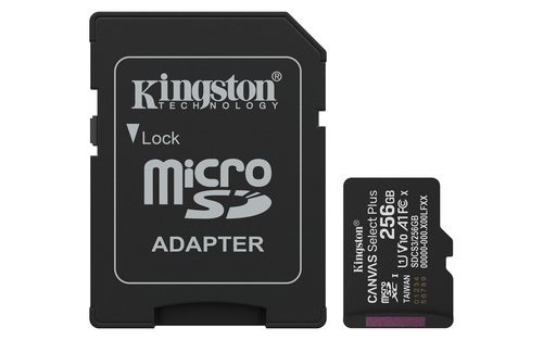 Kingston Canvas Select Plus SDCS3 256GB tarjeta microSDXC UHS-I A1