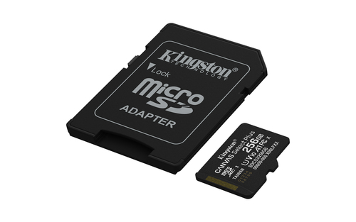 Kingston SDCS3 256GB microSDXC con adaptador SD