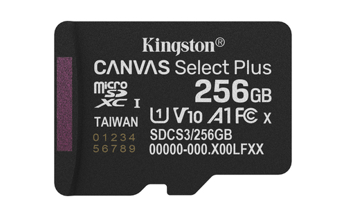 Kingston Canvas Select Plus microSDXC 256GB empaque