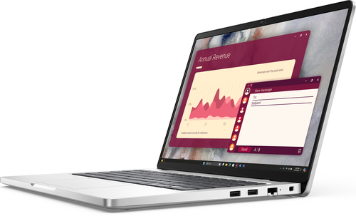 Dell Pro 14 PC14250, vista de pantalla y teclado