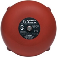 Notifier System Sensor SSM24-6 campana de alarma roja
