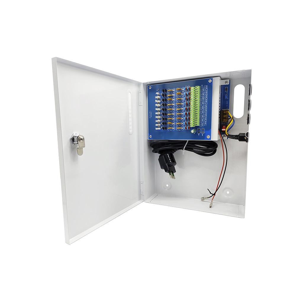 Folksafe KAS-DC121820B fuente CCTV de 18 salidas con respaldo