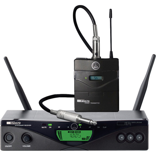AKG WMS470 Instrumental Set BD1 50mW sistema inalámbrico UHF para guitarra y bajo