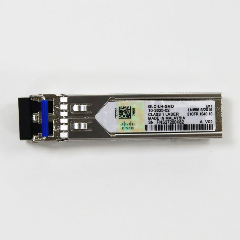 Cisco GLC-LH-SMD módulo SFP con etiqueta y conector LC