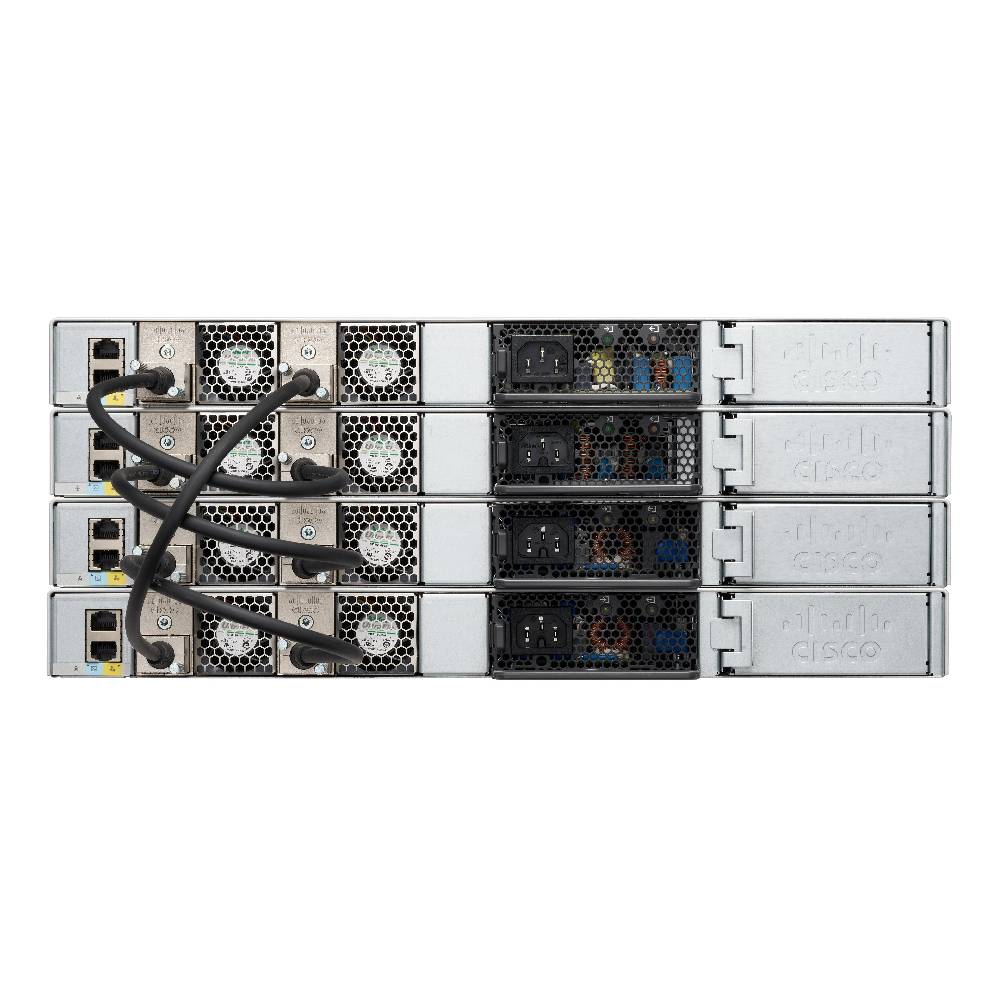 Vista referencial familia Cisco Catalyst 9200L apilamiento