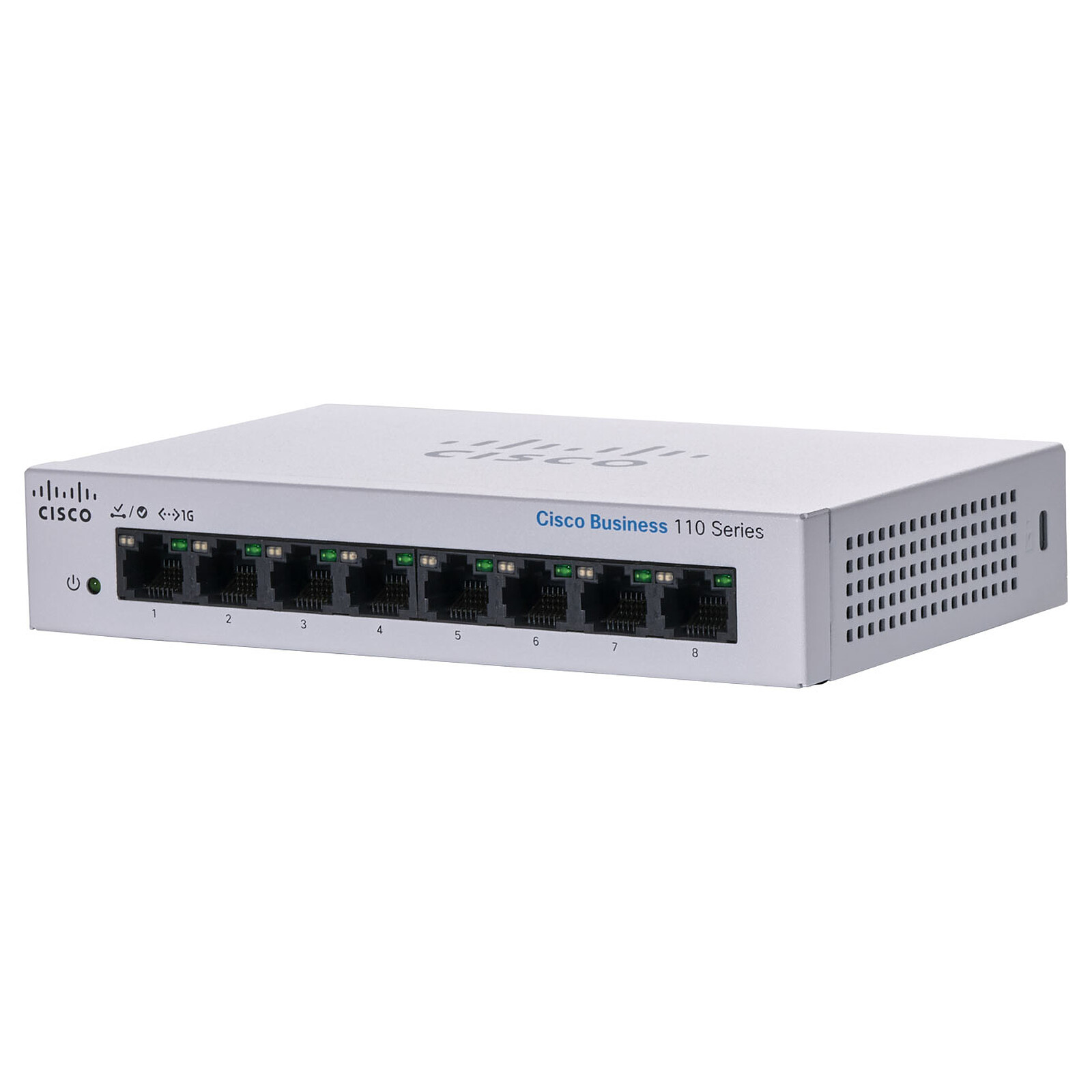 Cisco CBS110-8T-D-NA switch compacto para escritorio o muro