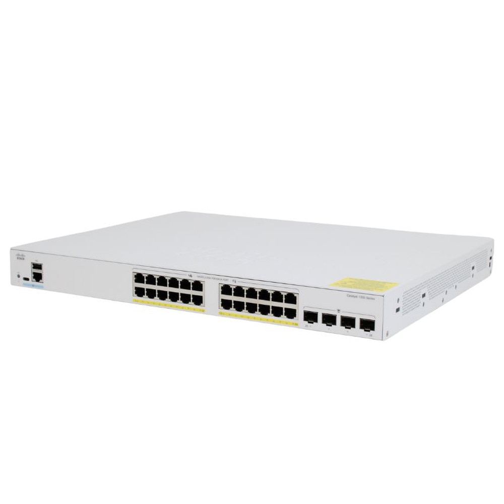 Cisco Catalyst C1300-24FP-4G switch administrable L3 con 24 puertos PoE+ y 4 SFP