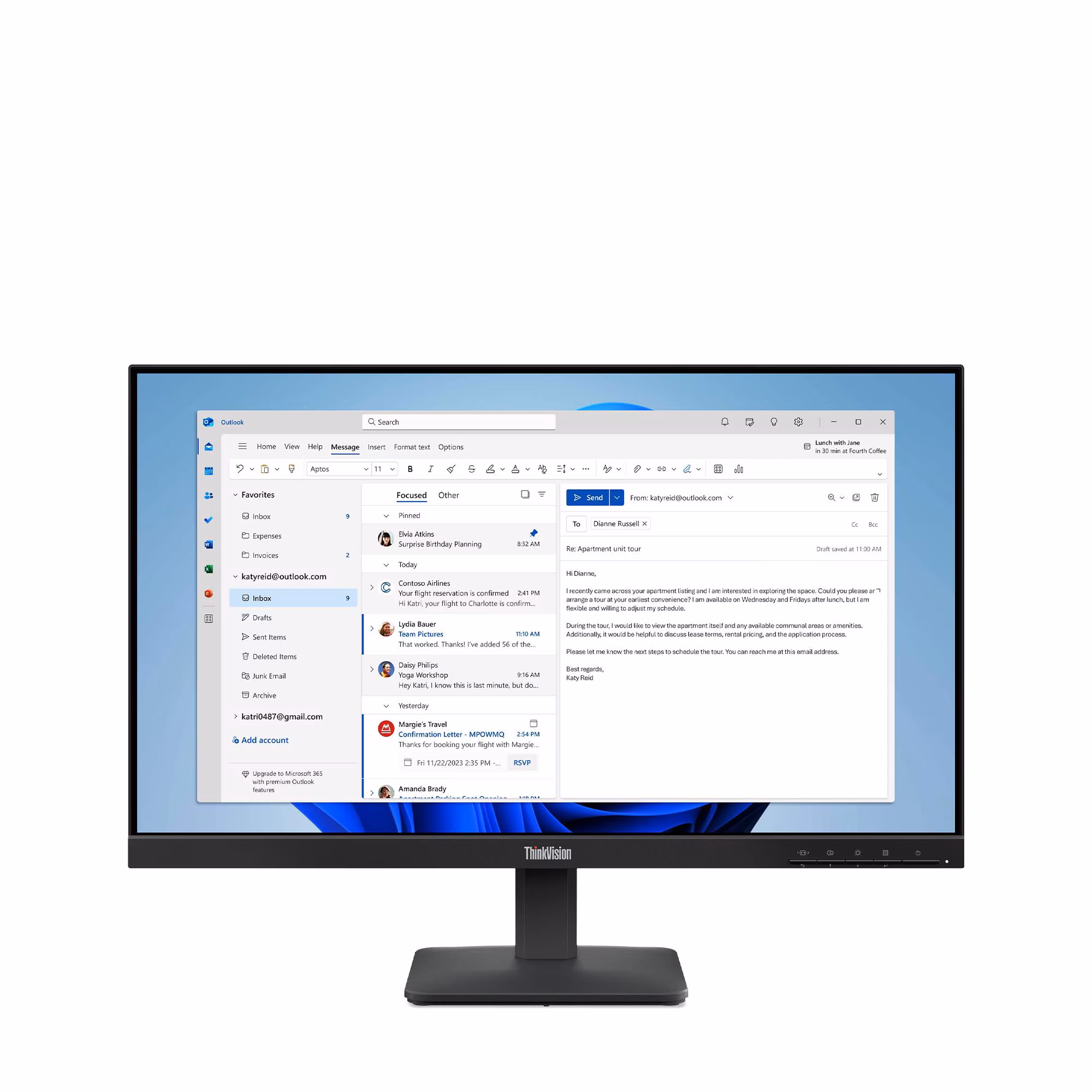 Lenovo ThinkVision S24-4e monitor 23,8 pulgadas FHD IPS