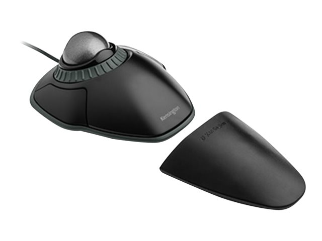 Vista adicional del Kensington Orbit K75327WW con anillo de desplazamiento y bola gris