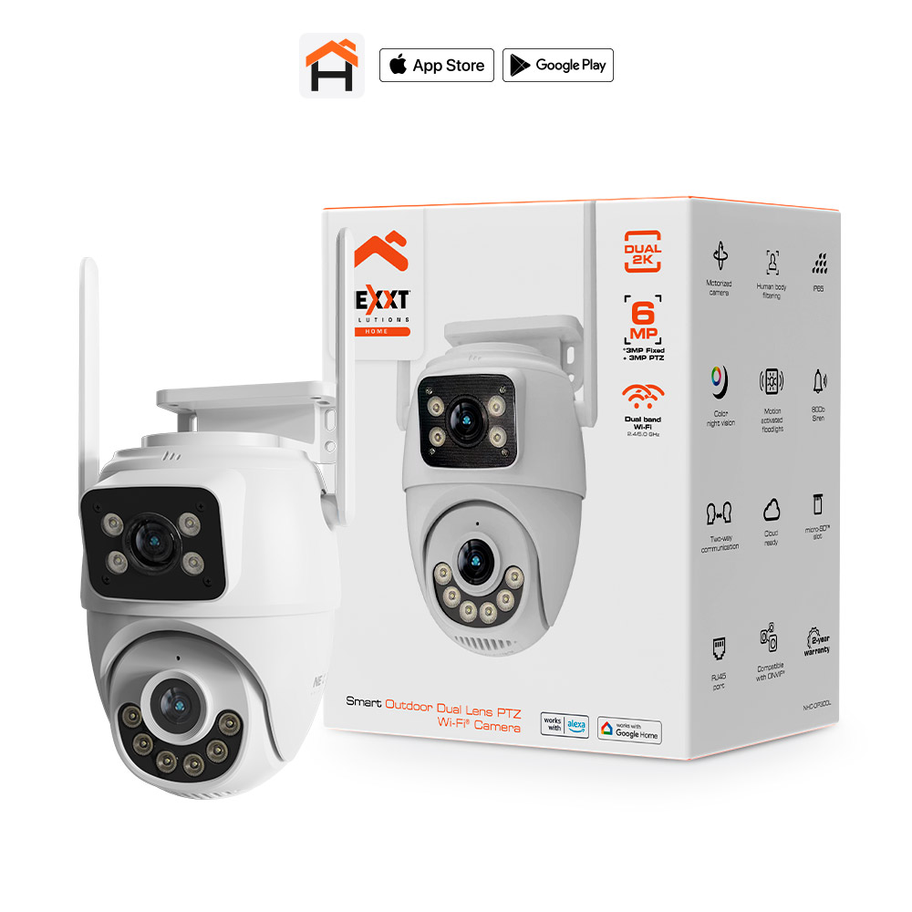 Nexxt Home NHC-OP30DL empaque cámara exterior doble lente