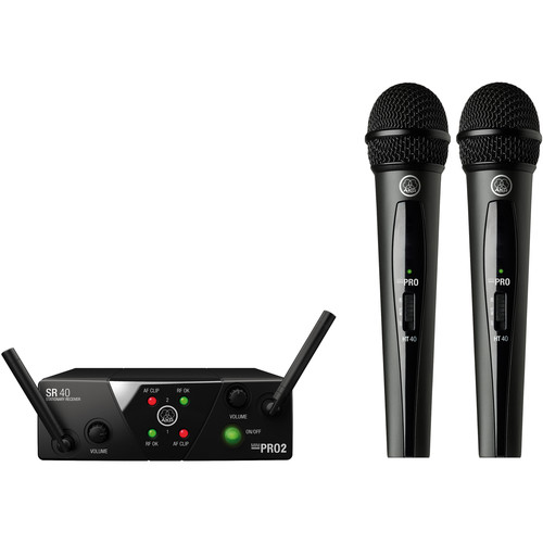 AKG WMS40 Mini Dual Vocal Set US25A/C sistema inalámbrico UHF doble