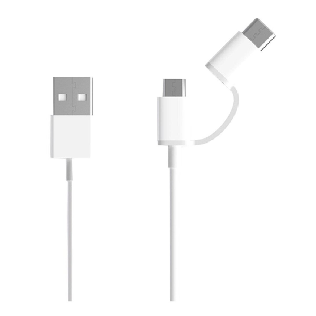 Cable Xiaomi 2 en 1 conectores Micro USB USB-C