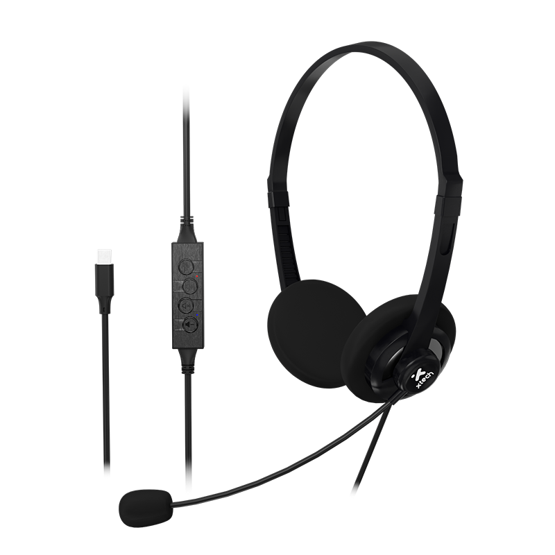 Xtech XTH-245 audífonos USB-C para conferencias con micrófono ENC