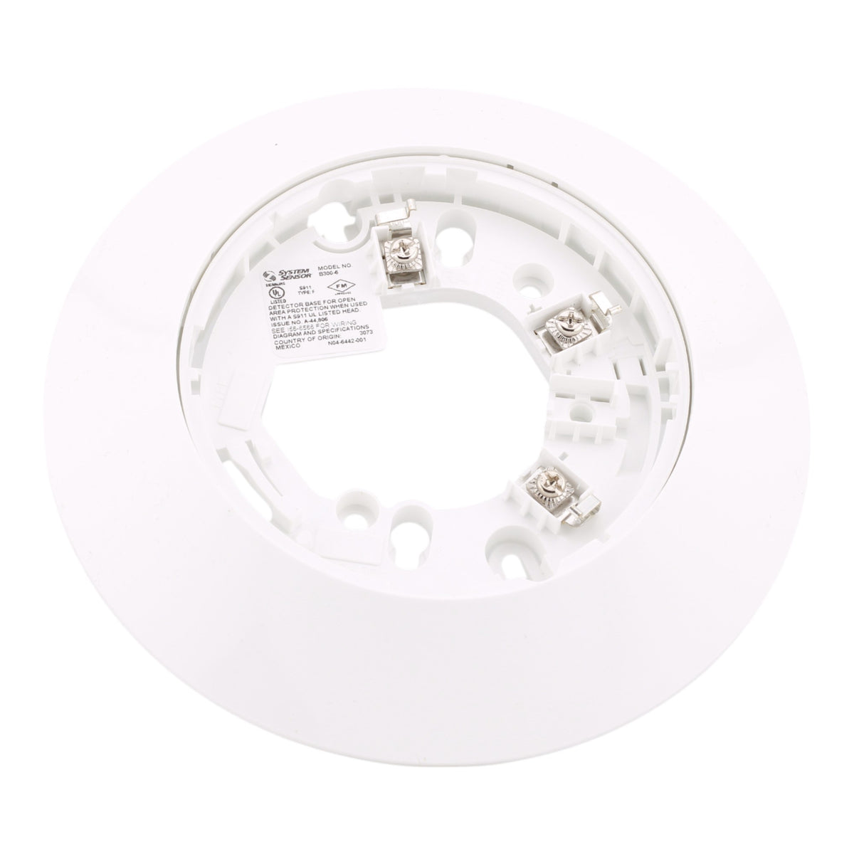 System Sensor B300-6, base enchufable blanca para detector inteligente