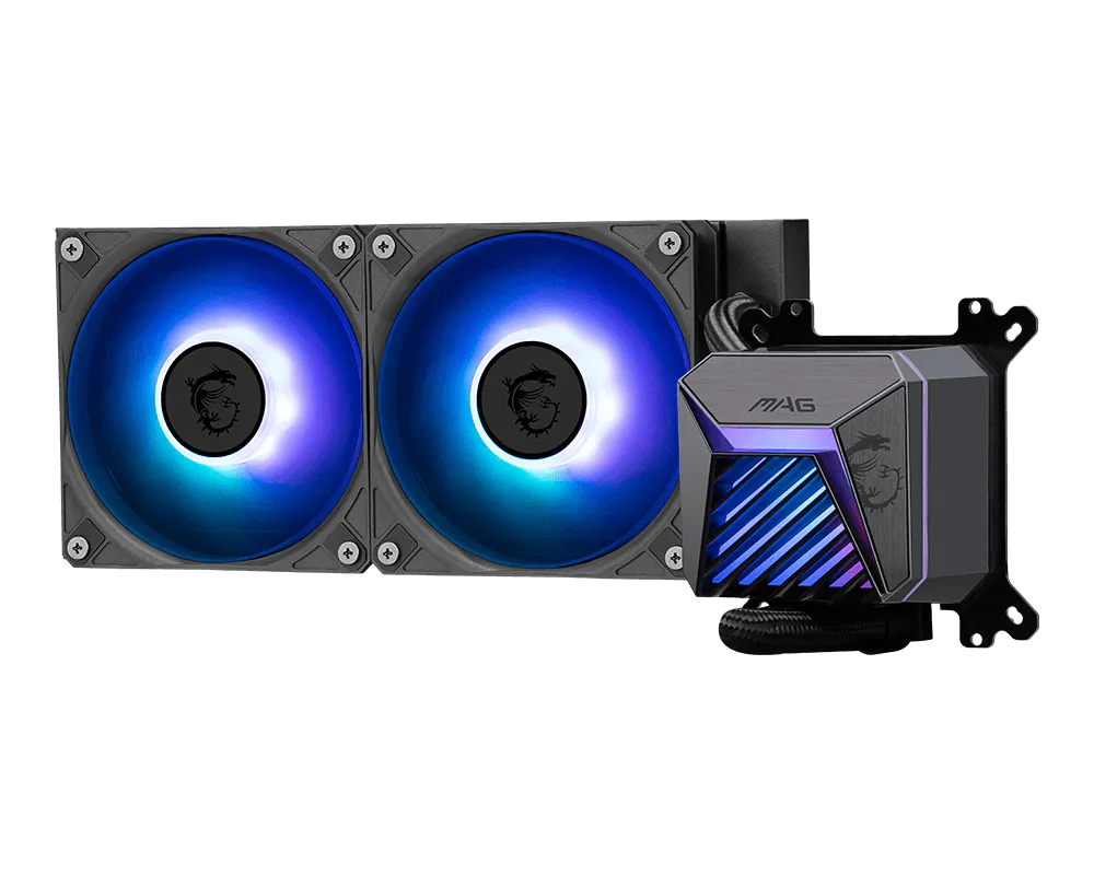 MSI MAG CORELIQUID A15 240 radiador y ventiladores