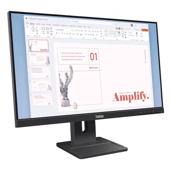 Lenovo ThinkVision E24-40 conectividad HDMI DisplayPort VGA