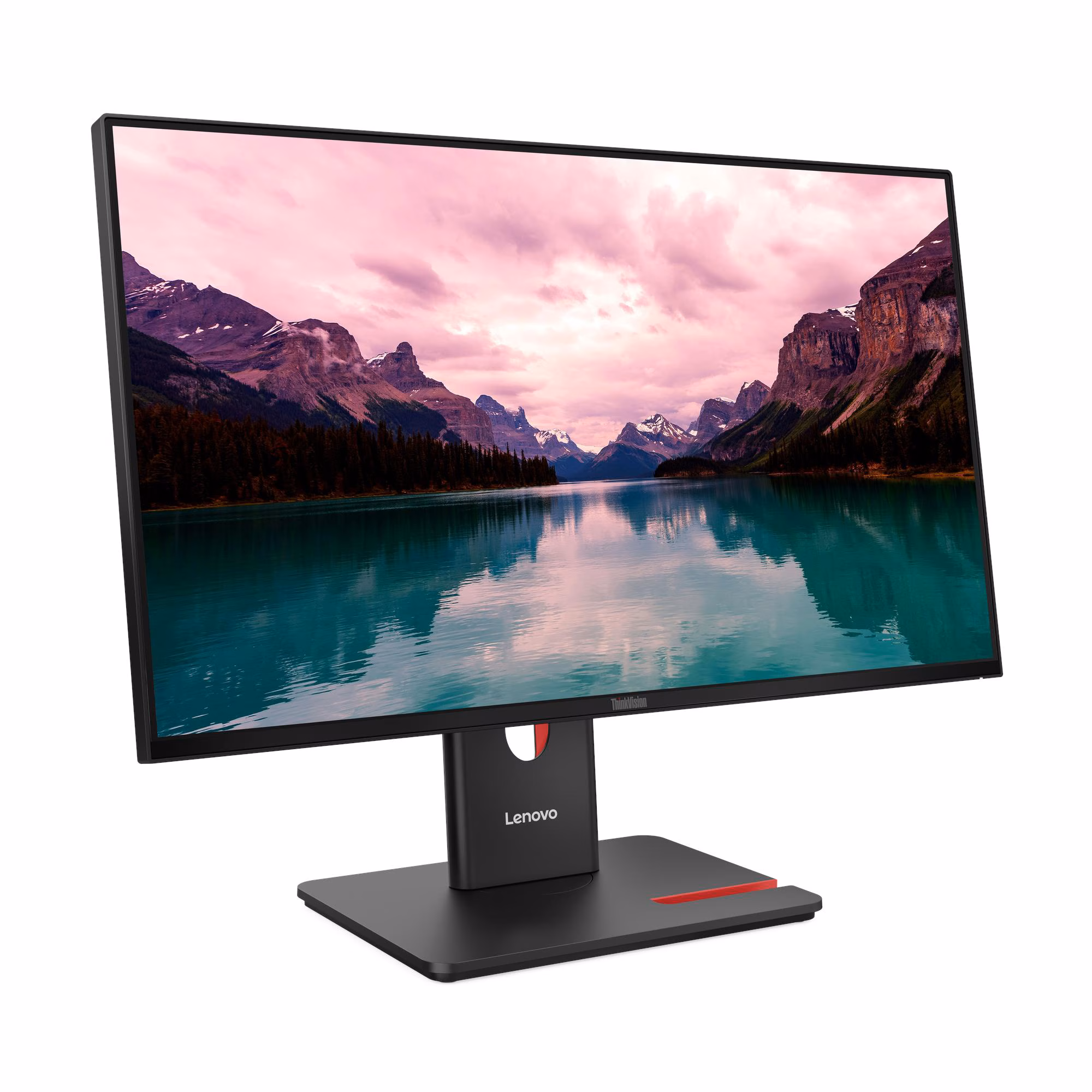 Lenovo ThinkVision T24-40 vista frontal y ergonomía