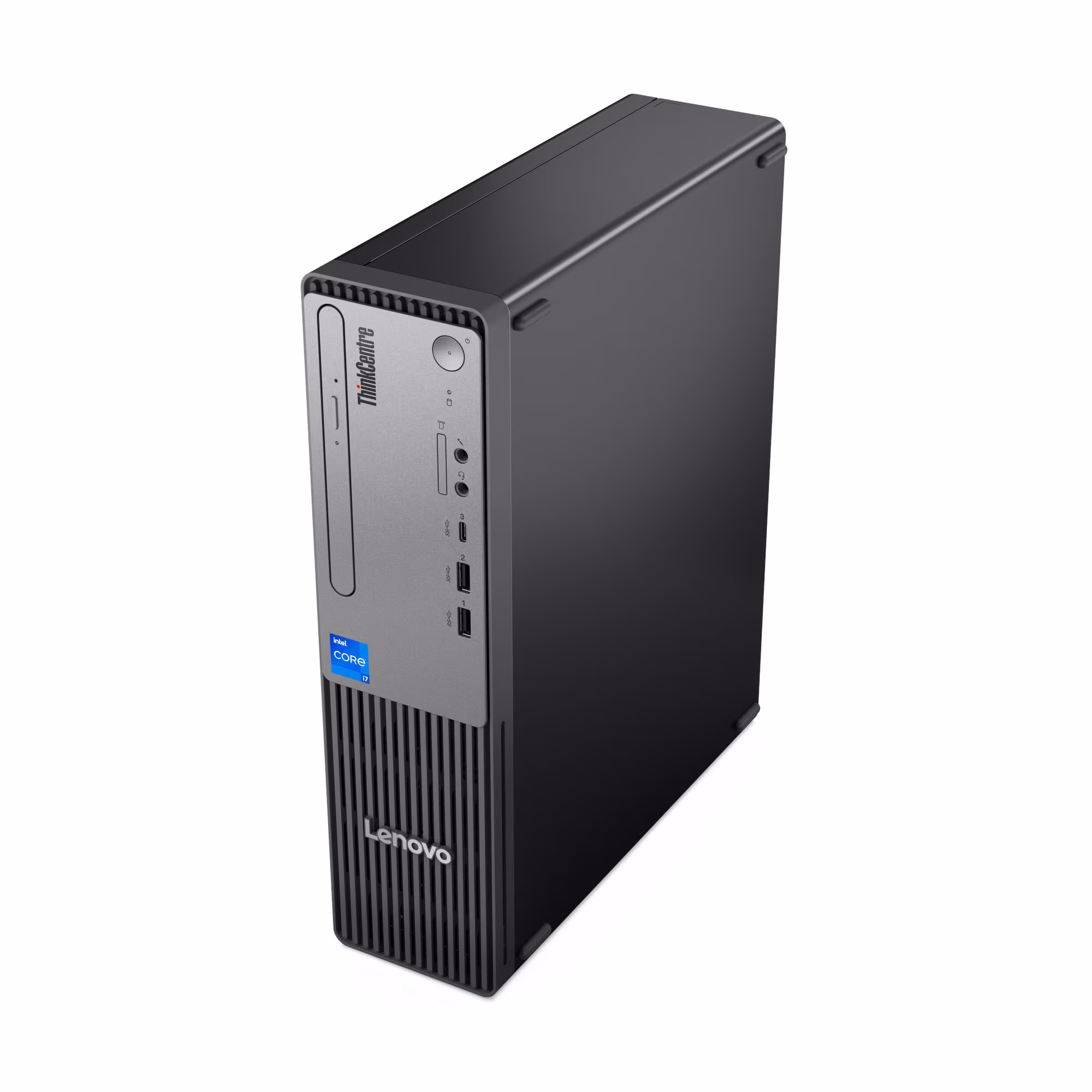 Lenovo ThinkCentre Neo 50s Gen 5 vista de conectividad y gabinete