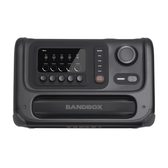 Panel y conexiones del JBL BandBox Trio