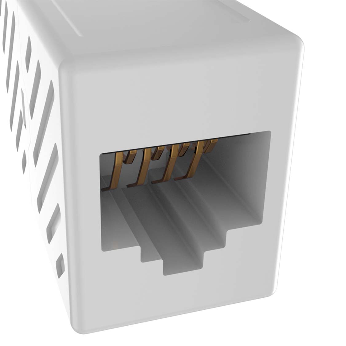 Vista adicional del acoplador Nexxt AE180NXT08 Cat6