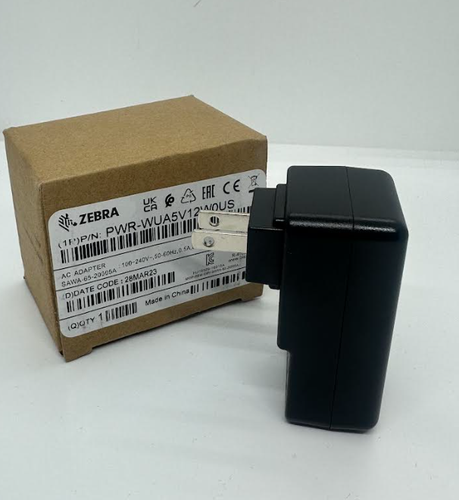 Zebra PWR-WUA5V12W0US con caja y referencia del producto