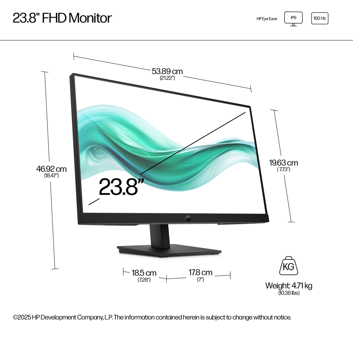 Sustentabilidad y empaque del monitor HP Series 3 Pro 324ph