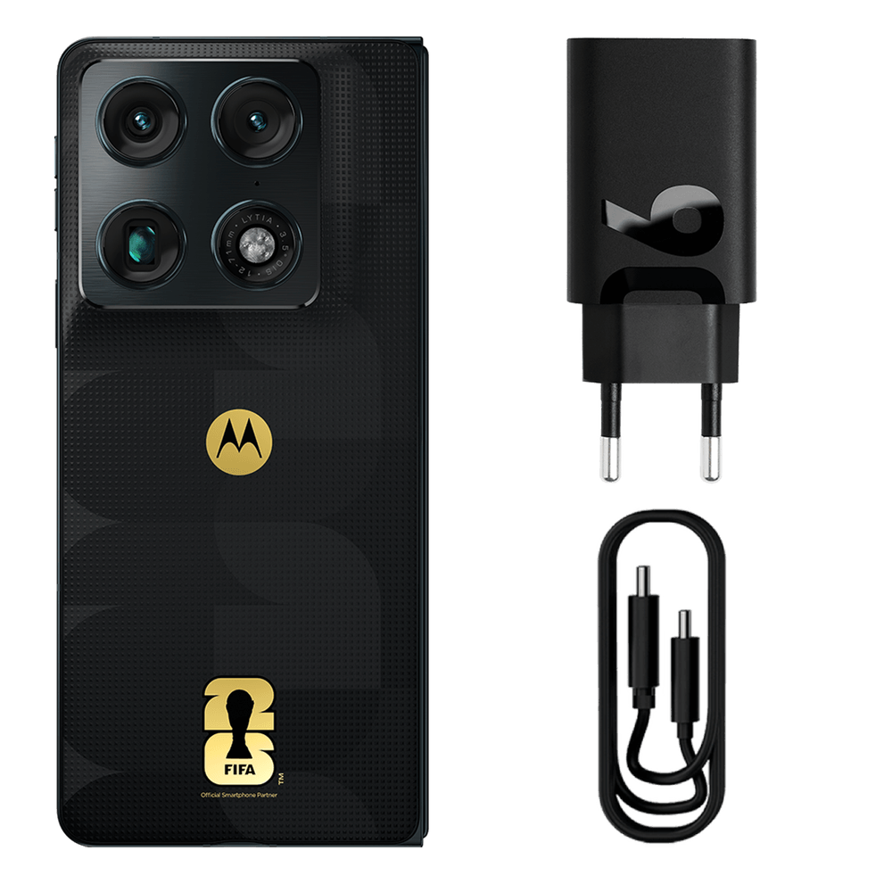 Motorola Razr Fold FIFA con accesorios