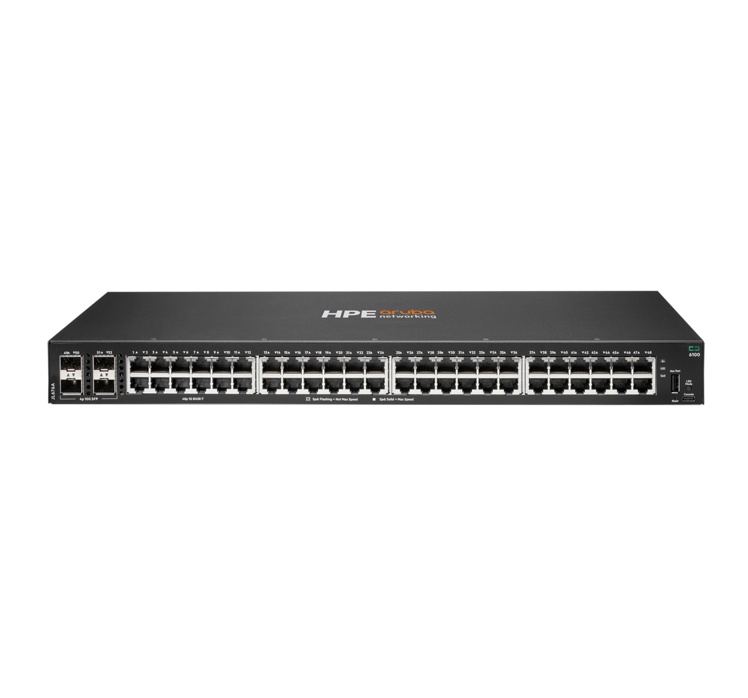 HPE Aruba JL675A CX 6100 Switch 48G PoE+ 370W rack 1U