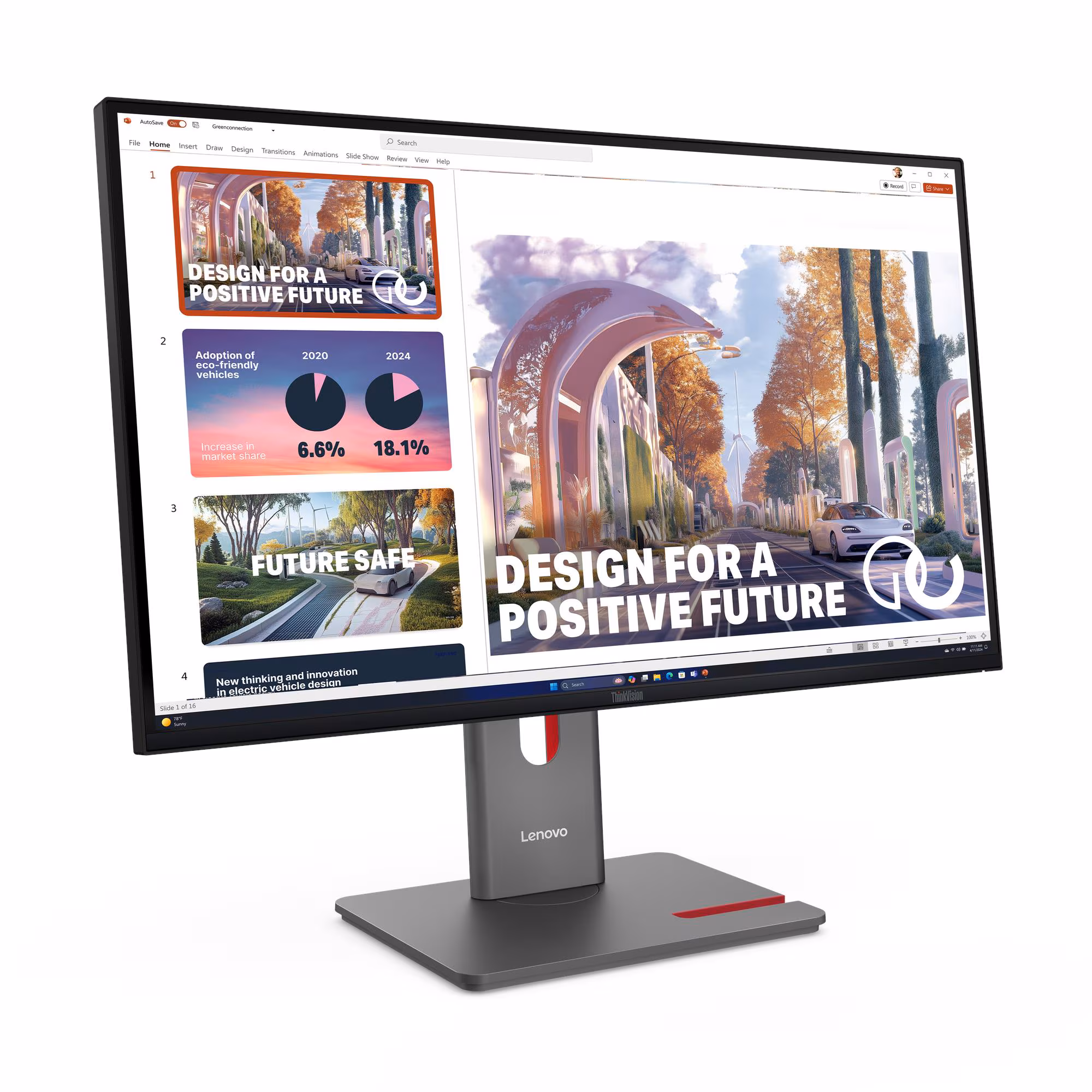 Lenovo ThinkVision P27QD-40 escritorio profesional