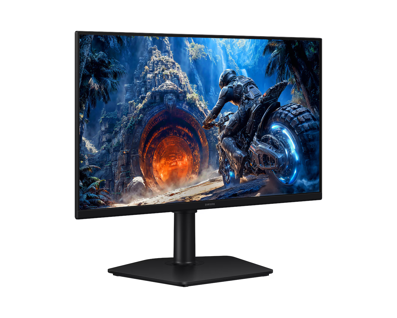 Samsung Odyssey G4 G40H vista frontal monitor negro