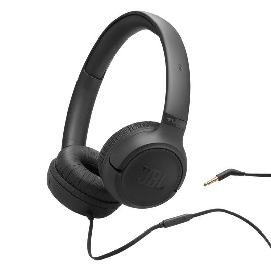 JBL Tune 530 audífonos on-ear con cable negros