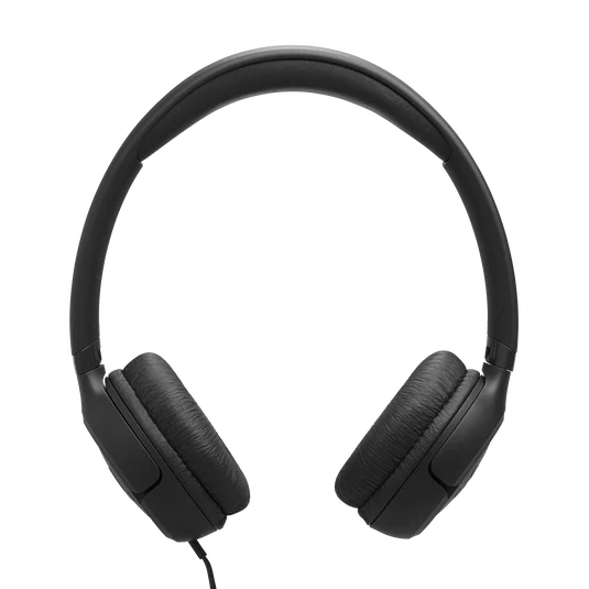 JBL Tune 530 audífonos negros vista frontal