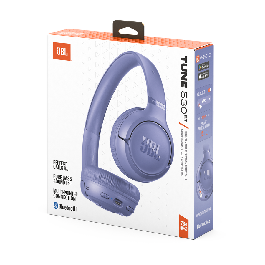 Caja JBL Tune 530BT lavanda
