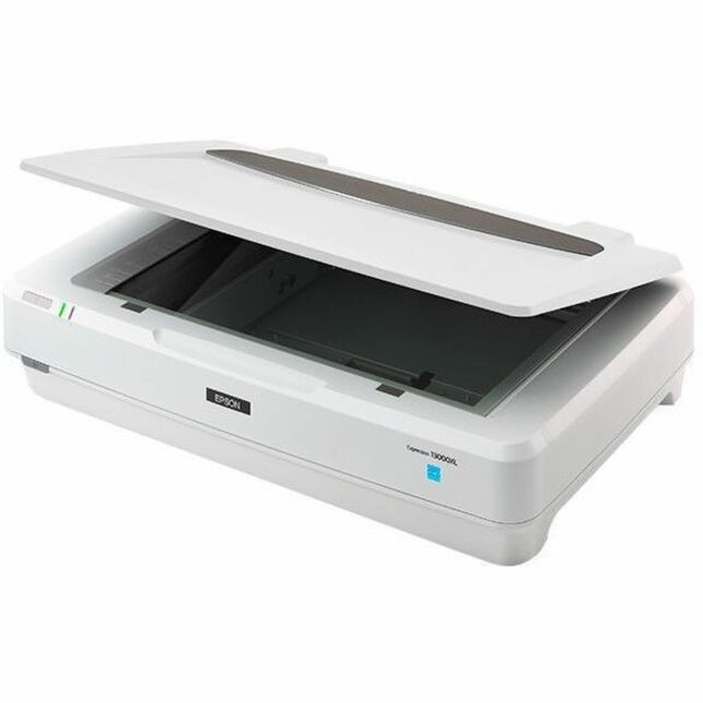 Epson Expression 13000XL abierto mostrando la superficie de escaneo