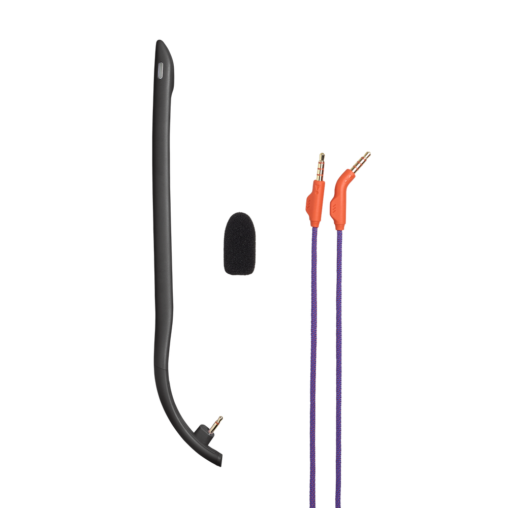 JBL Quantum 250 accesorios microfono cable y espuma
