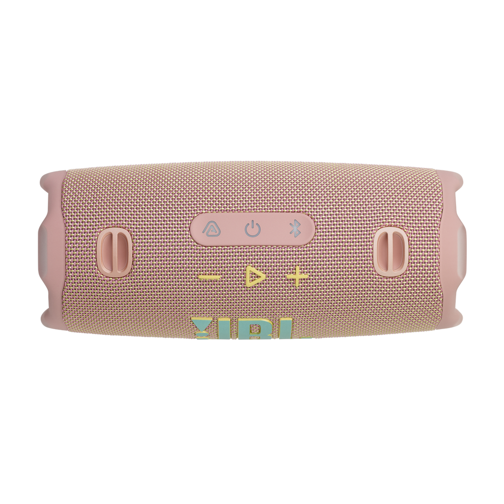 JBL Charge 6 rosado controles superiores