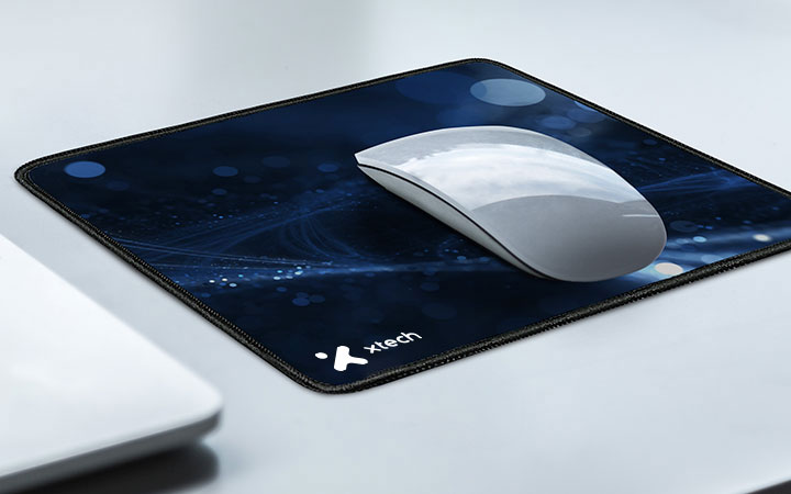 Xtech Voyager XTA-180, Mousepad Clásico 22x18cm, Tela, Base Antideslizante, Negro