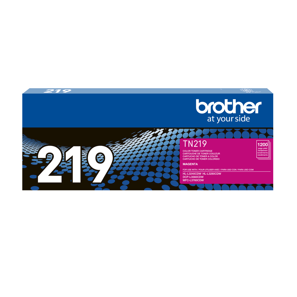 Brother TN219M, Tóner Magenta Estándar, 1.200 Páginas