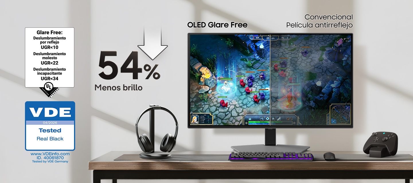 Samsung Odyssey OLED G8 G80SH en ambiente de uso