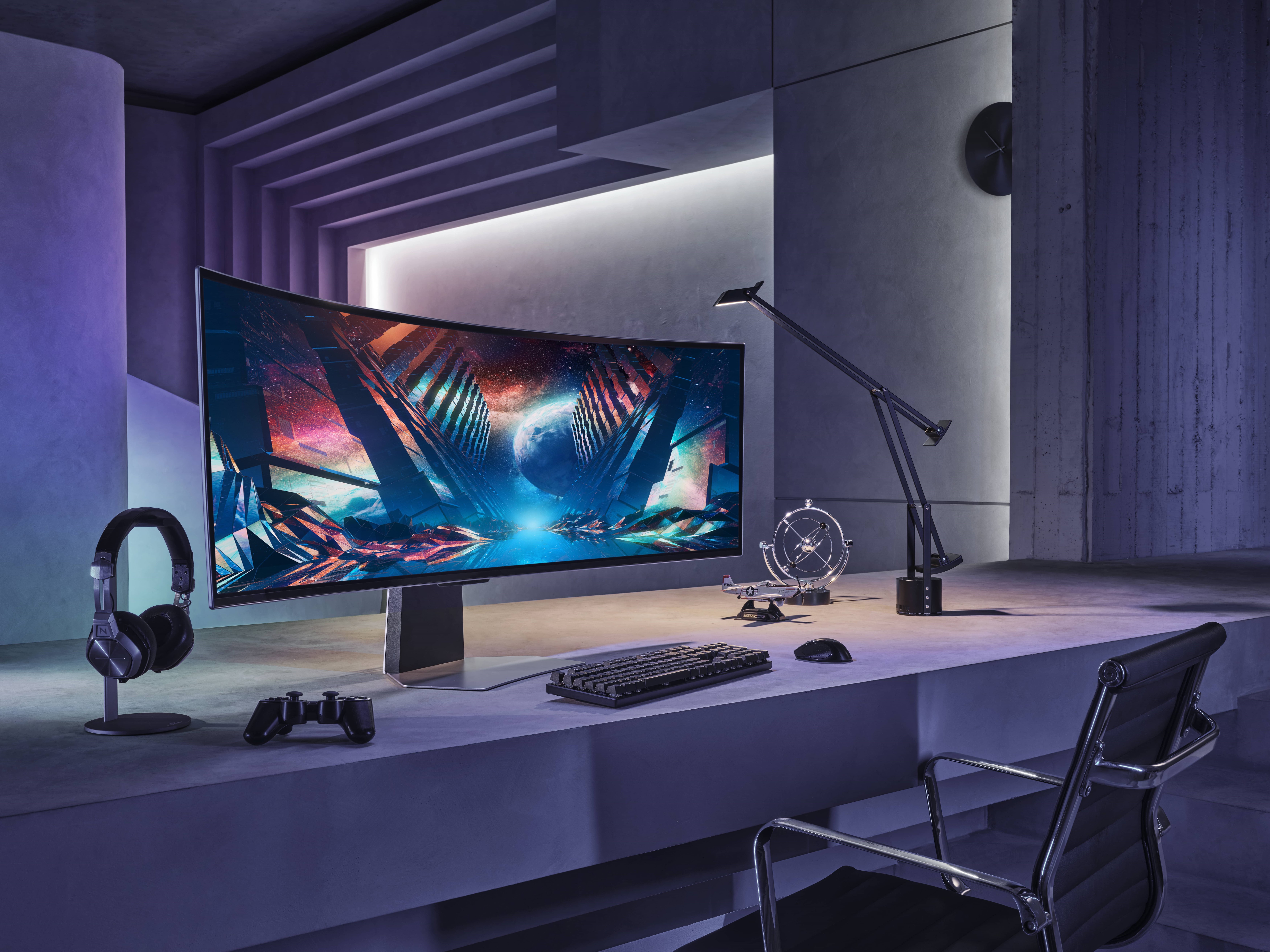 Samsung Odyssey OLED G9 G95SD monitor gamer 49 pulgadas lifestyle