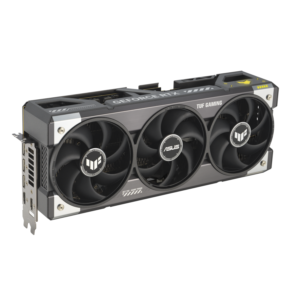 ASUS TUF RTX 5080 OC vista posterior tarjeta grafica 16GB GDDR7