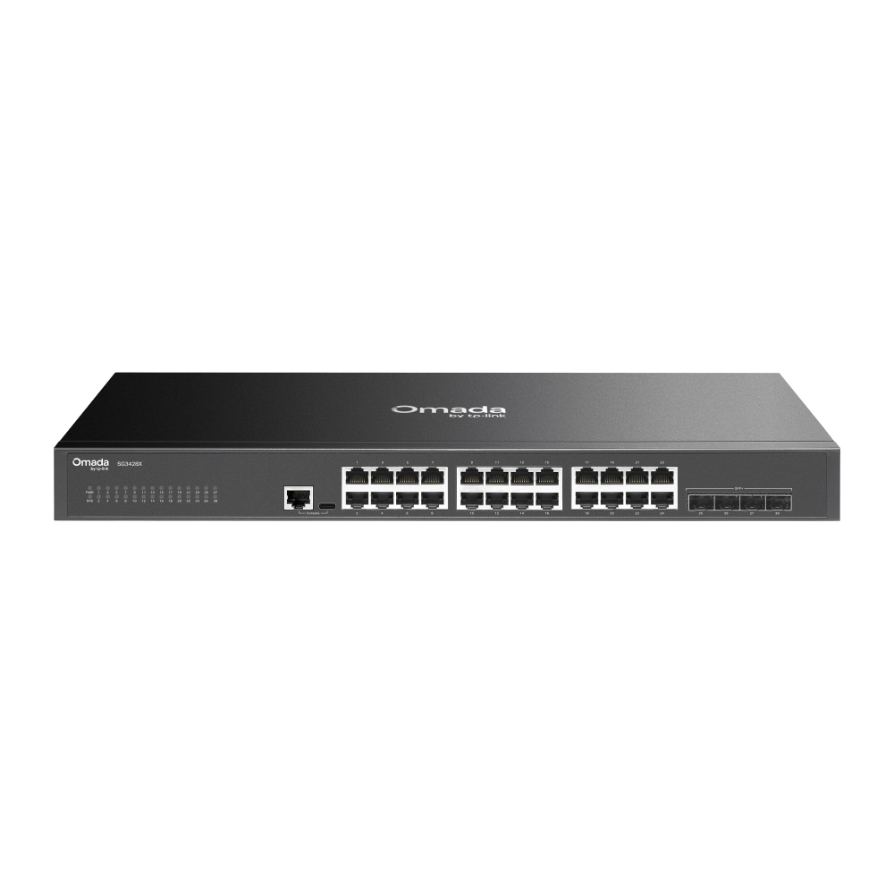 TP-Link Omada SG3428X switch L2+ 24 puertos Gigabit y 4 SFP+ 10G
