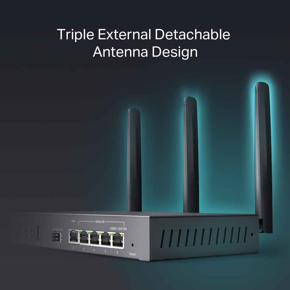 TP-Link Omada ER706W antenas desmontables